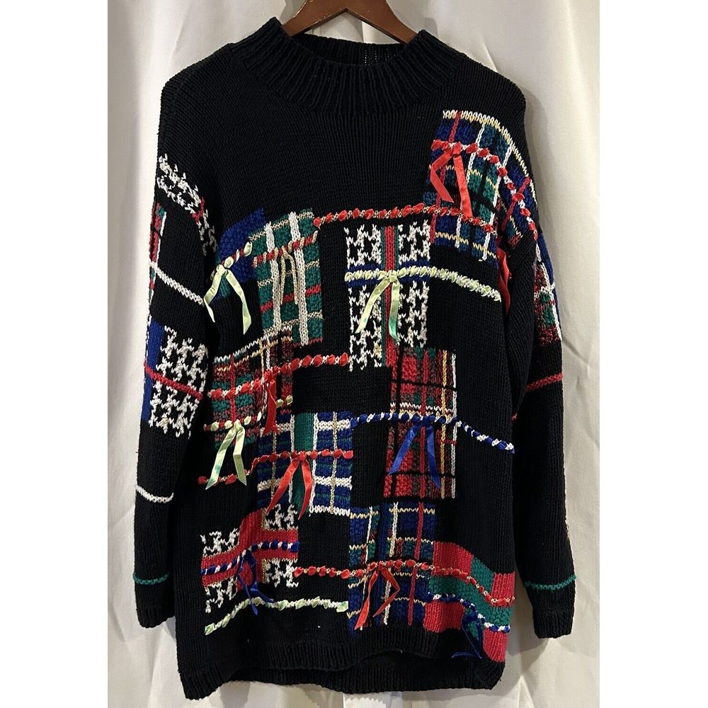 Warranted To‎ Be A Pendleton Ugly Christmas Bow Sweater Size Small